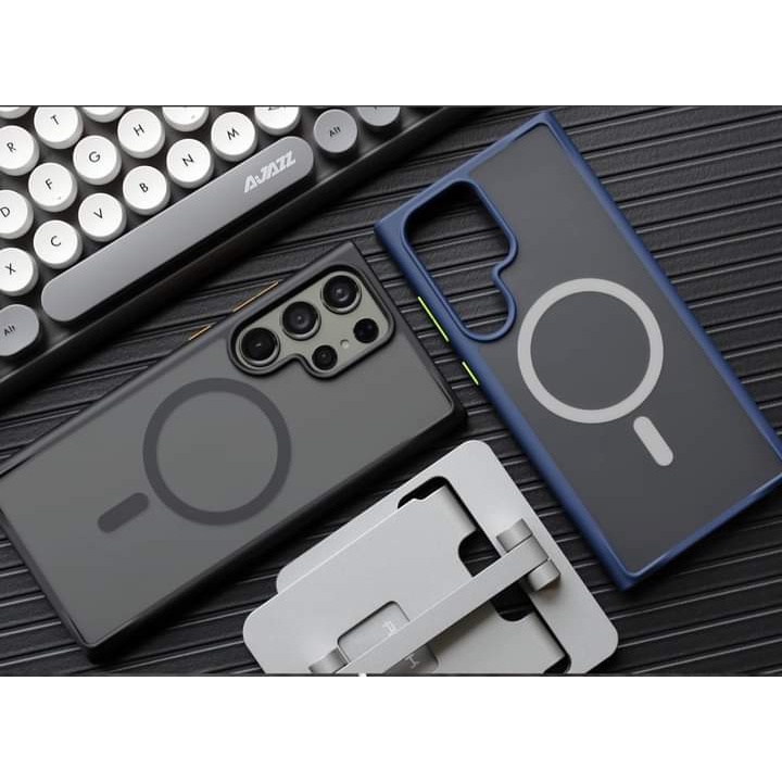 cho SAMSUNG S23 Ultra.Ốp lưng nhám chống bẩn, chống Sốc Hút nam châm.Chính hãng LIkgus