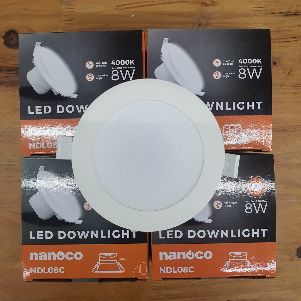 Đèn Downlight Nanoco 8W NDL086/ NDL084/ NDL08C - hàng chính hãng
