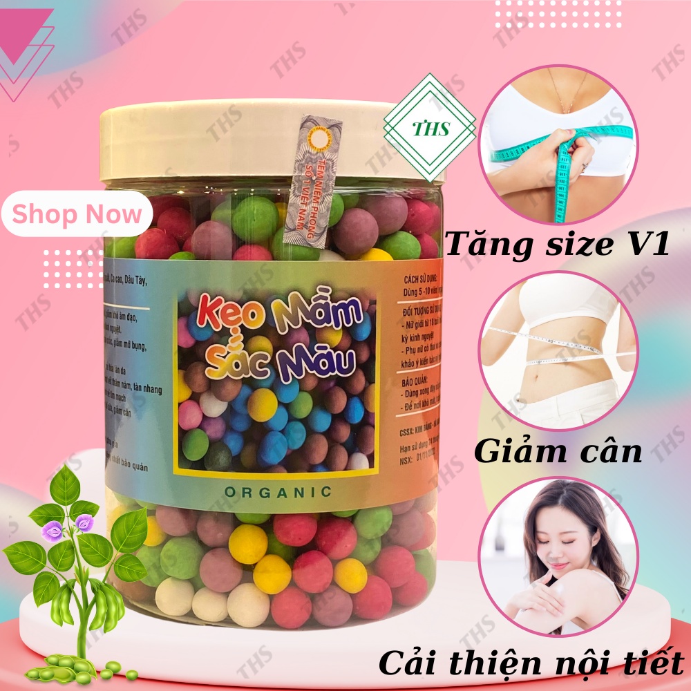 500gr Viên Mầm Đậu Nành Mix Đủ Vị, Nở Ngực, Tăng Vòng 1, Tăng sinh lý nữ