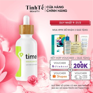 Dầu dưỡng ẩm và ngăn ngừa vi khuẩn gây mụn cho da bị mụn và mọi loại da Timeless Squalane Oil 100% Pure 30ml