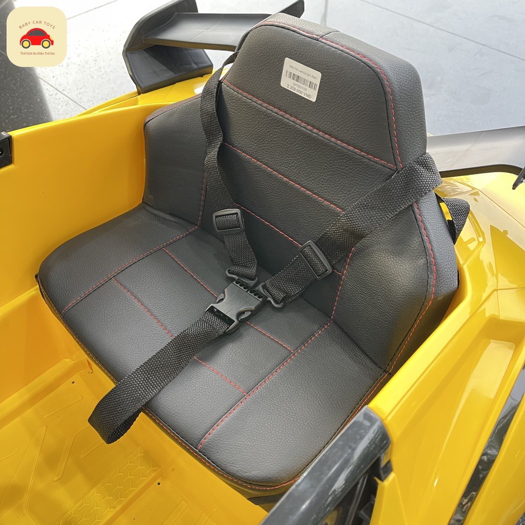 Ô tô điện XGZ 7188 Lamboghini  bánh cao su ghế nệm da cao cấp 2 động cơ