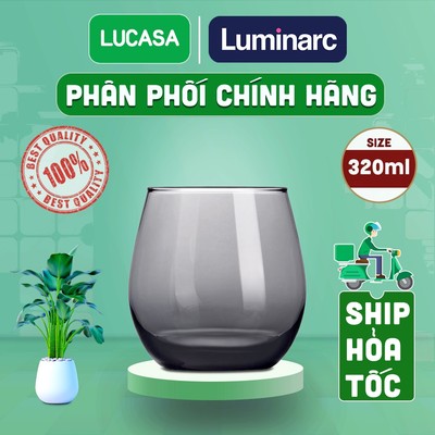 Bộ 6 Ly Thủy Tinh Luminarc Maine Grey 320ml - Loại Thấp BOL2959 | Phân Phối Chính Hãng
