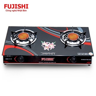 Bếp gas đôi hồng ngoại mặt kính FUJISHI FJ-H16-HN - Tiết kiệm gas - Bảo hành chính hãng 1 năm