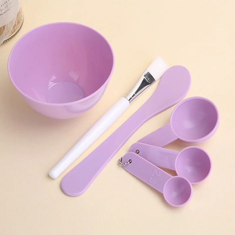 [Set 6 Món] Bộ Dụng Cụ Trộn Đắp Mặt Nạ Bằng Nhựa Cao Cấp Lameila Mask Bowl 9064