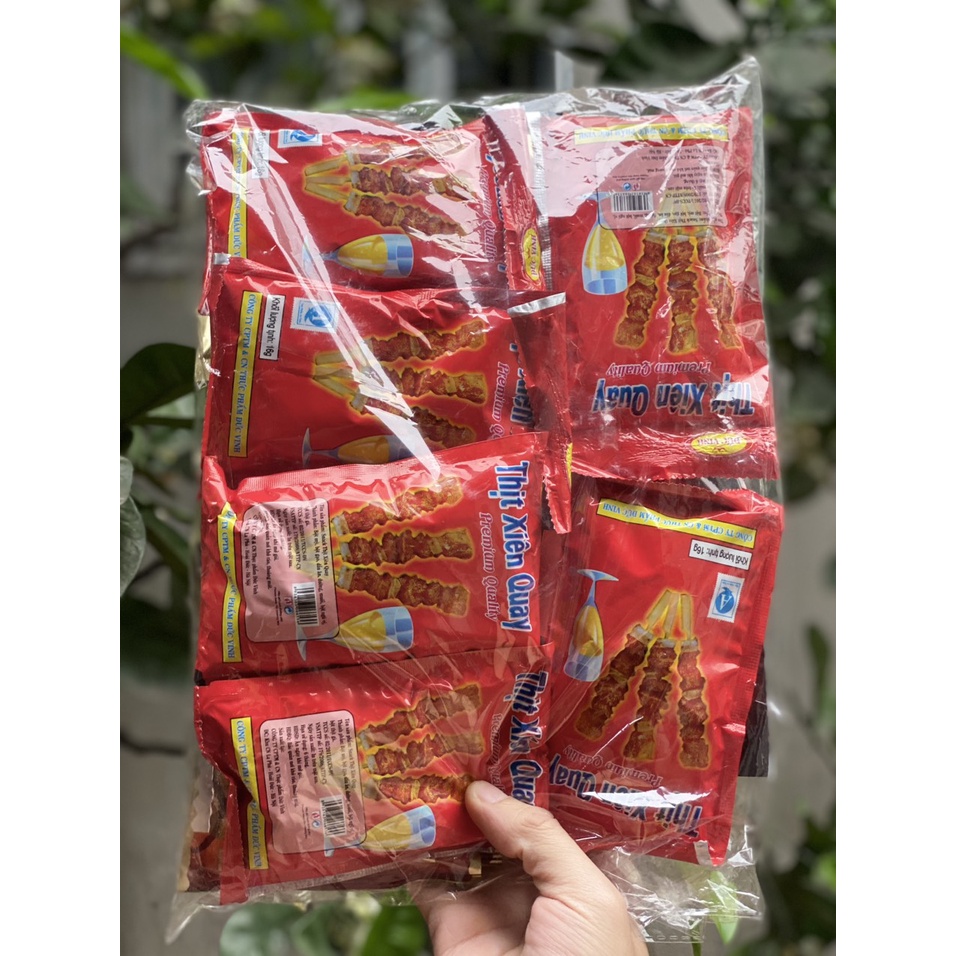 combo 50 gói snack vị thịt xiên