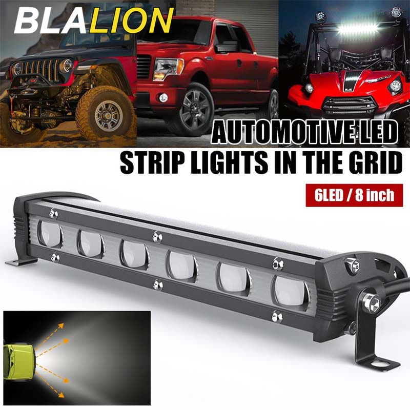 Thanh đèn BLALION 6 LED 8inch 9-32V chất lượng cao tiện lợi dành cho xe hơi