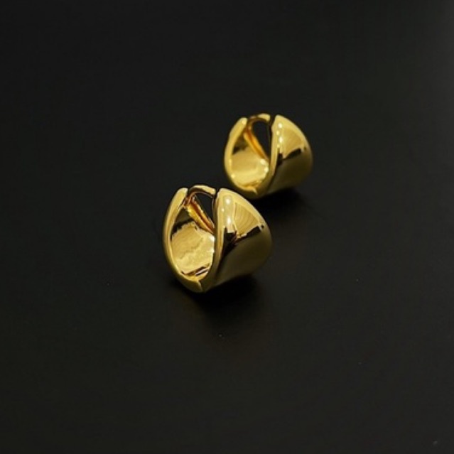 [MẠ VÀNG 18K] Khuyên tai nữ mạ vàng ECLIPSE earring