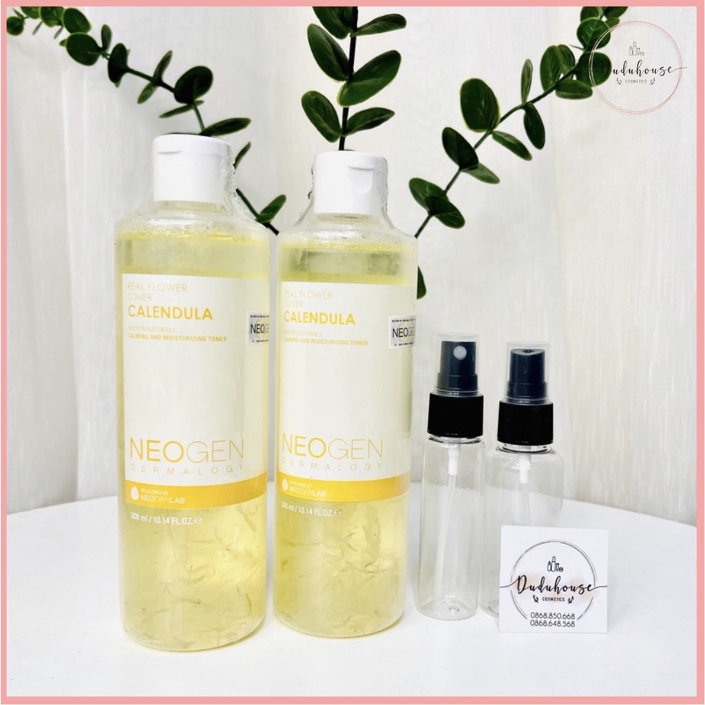 Toner Hoa Cúc Làm Dịu Da, Siêu Cấp Ẩm Cho Da Mụn Nhạy Cảm Neogen Real Flower Calendula 300ml