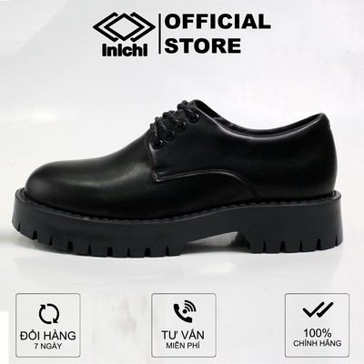 Giày tây oxford đế chunky INICHI G1112 đế cao 5cm có may đế