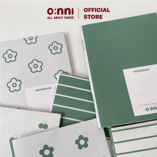 [Onni] Giấy bao vở/bao sách dễ thương tối giản 2023 - Giấy Plain 100gsm - Tặng kèm nhãn vở - Xanh lá