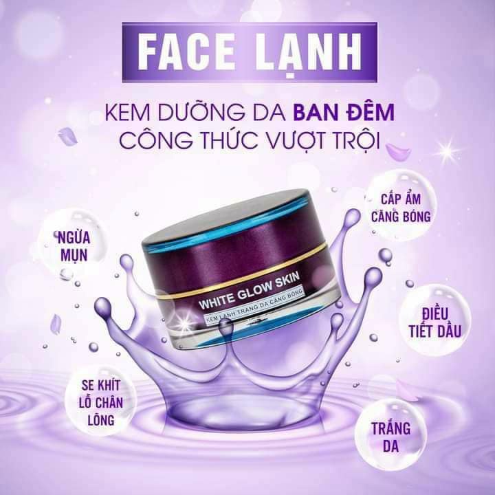 Kem face lạnh N Collagen White Glow Skin trắng da căng bóng ngậm nước tươi sáng 25g