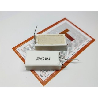 Điện trở sứ 10w 5% - chân dọc 35x16mm