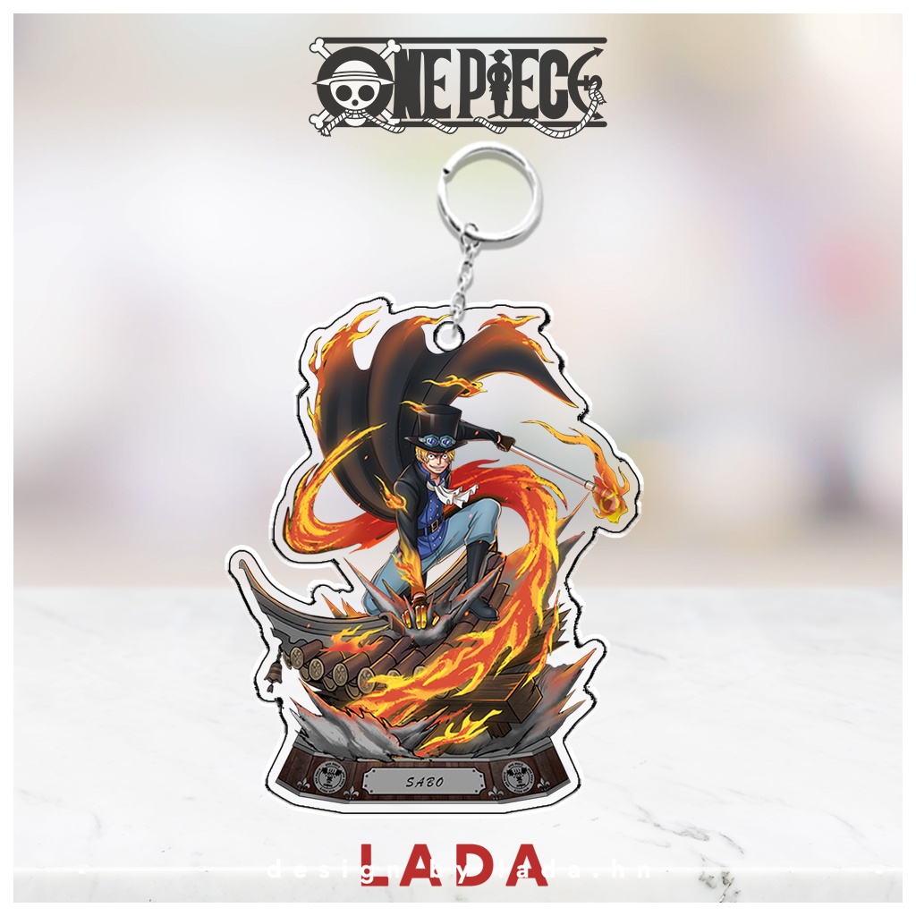 Móc khóa acrylic anime One Piece Đảo Hải Tặc, móc khóa chibi hoạt hình phụ kiện quà tặng độc đáo