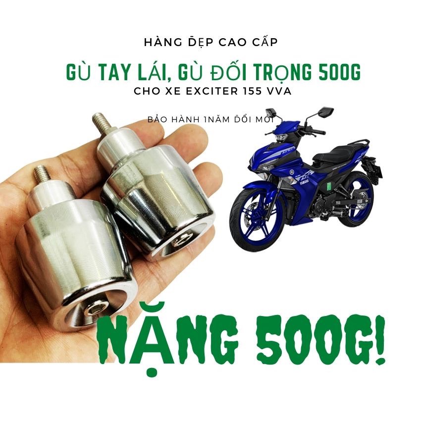 Gù Chống Rung Xe Máy 0,5kg Inox 304 và Đen Tĩnh Điện