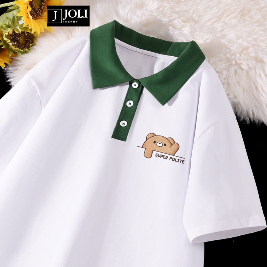 Áo Polo Unisex Mã PL Toast Màu Trắng Phối Cổ Xanh Form Rộng Tay Lỡ Cho Nam Nữ | BigBuy360 - bigbuy360.vn