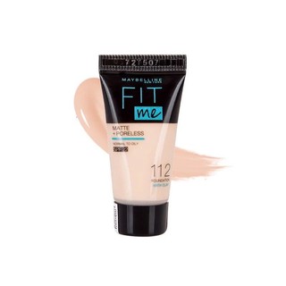 Kem Nền Mịn Lì Maybelline Fit Me Matte Poreless Foundation 5ml màu 112