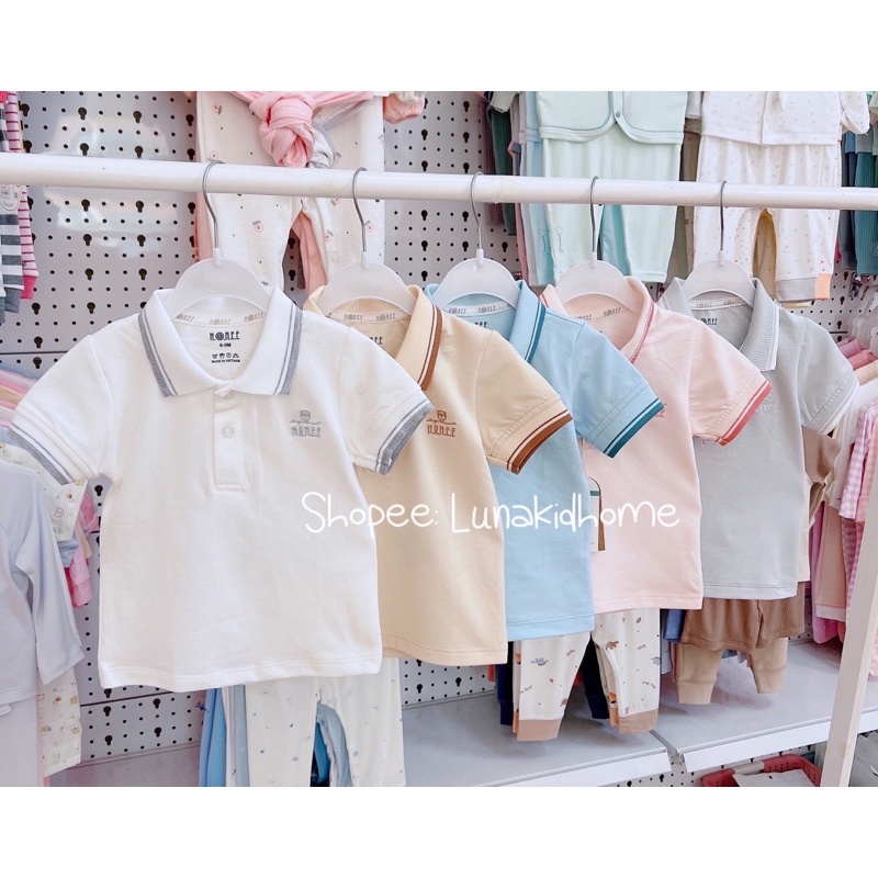 Áo polo Hrnee cho bé trai, bé gái (6-9m đến 12-18m)