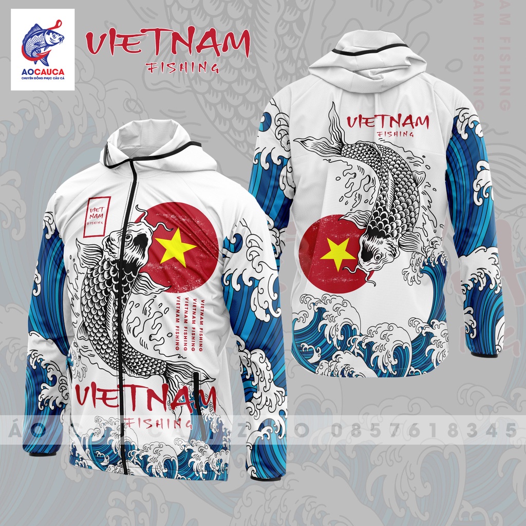áo câu cá thể thao VIỆT NAM FISHING