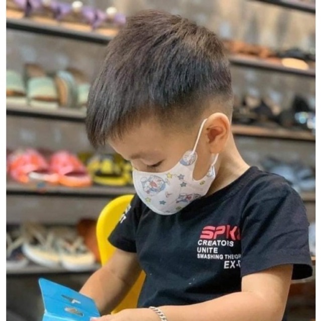 Thùng 100 Chiếc Khẩu Trang 5D Mask 100 Cái Hoạ Tiết đủ Hình, 4 Lớp Kháng Khuẩn Dành Cho Bé Trai và Gái