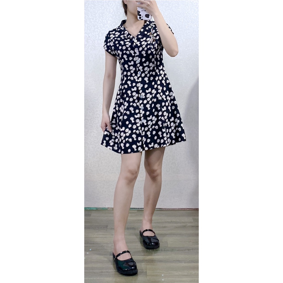 Đầm váy hoa cúc secondhand DH01
