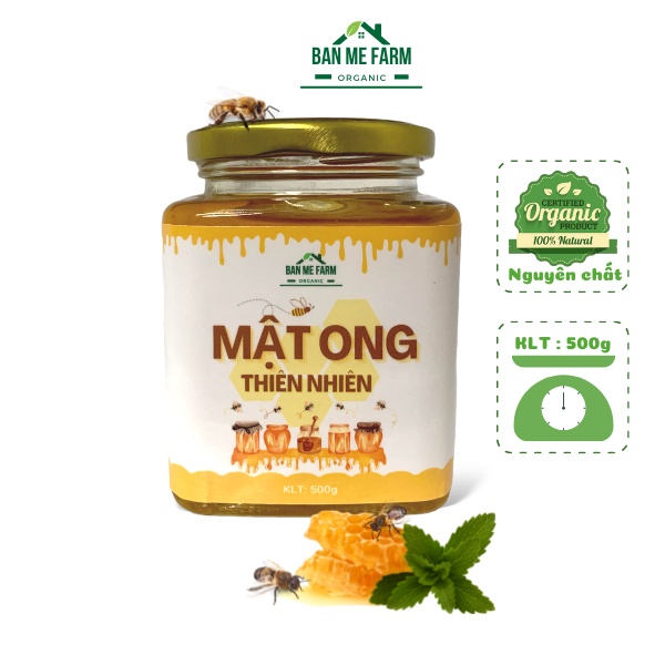 Mật Ong Nguyên Chất 500g , Mật Ong Tự Nhiên Ban Mê Đaklak