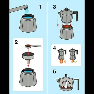 Bình pha cà phê Moka Expresso 6 cup 300ml .