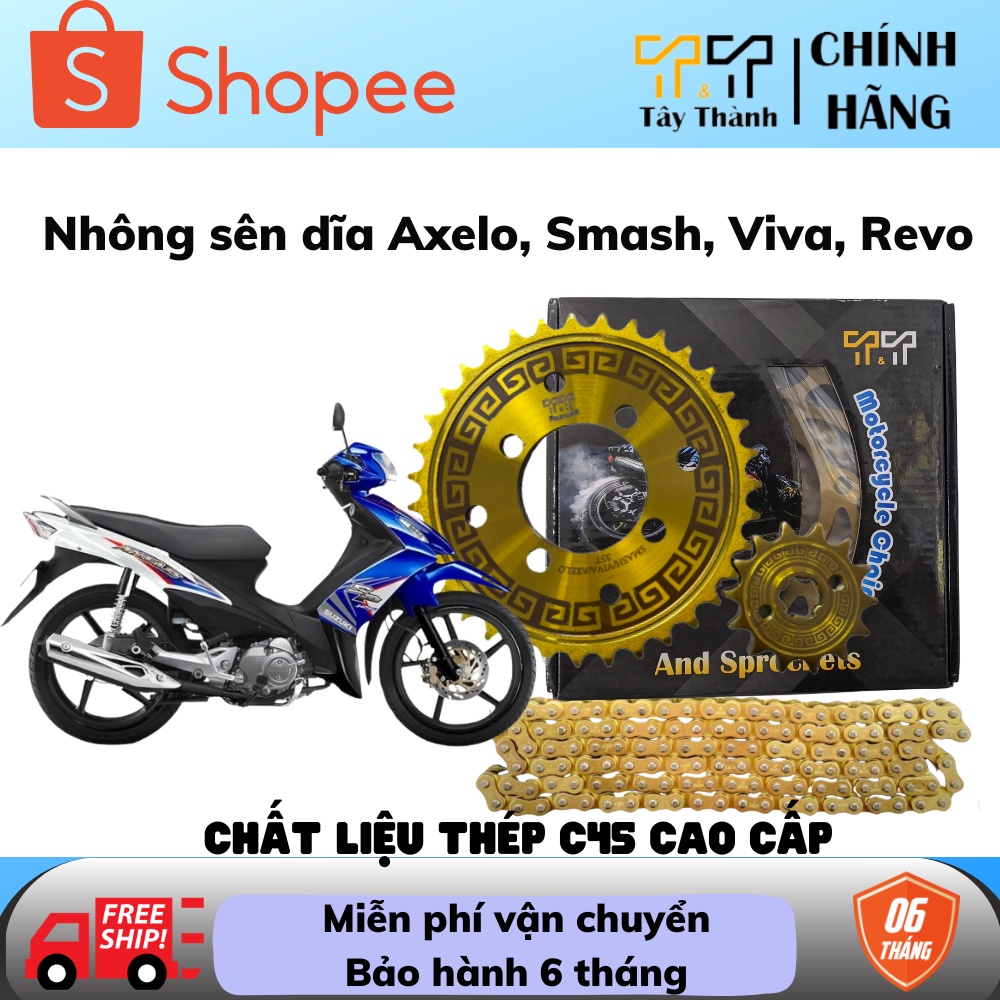 nhông sên dĩa axelo,14T-35T, Tây thành shop chuyên nsd axelo