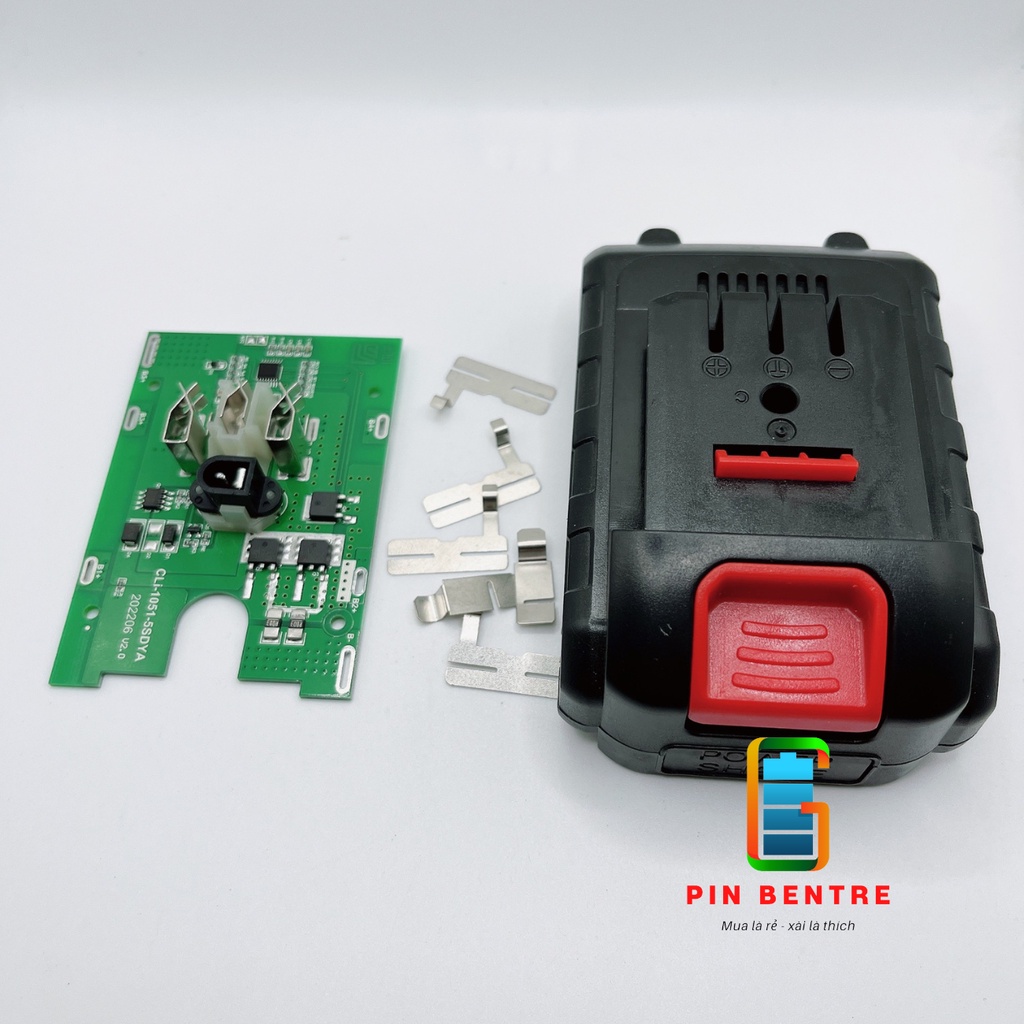 Combo vỏ và mạch pin TQ 5S1P 18V-21V jack sạc đứng [PBT1]