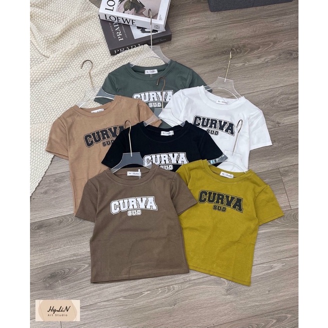 Áo Croptop nữ, Áo ba lỗ nữ, ngắn tay - cổ tròn - năng động - cá tính | BigBuy360 - bigbuy360.vn