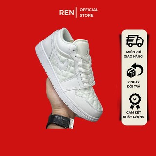 Giày thể thao sneaker cổ thấp AJ1 Low Quilted White🔥
