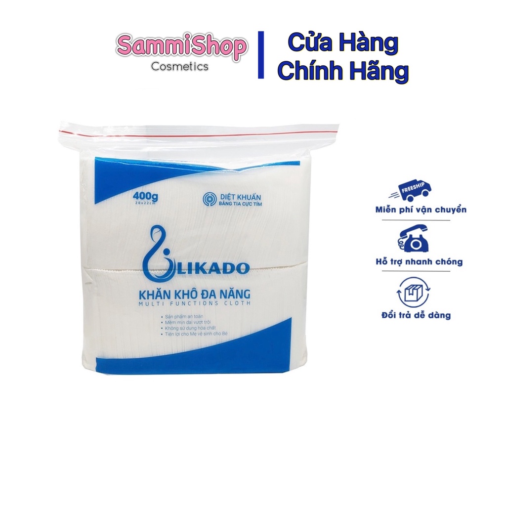 Khăn khô đa năng likado 400g (20x22)(1 gói)