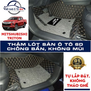 Thảm lót sàn ô tô 5D 6D Mitsubishi Triton 2016-2021 bảo vệ sàn xe, không mùi, không thấm nước