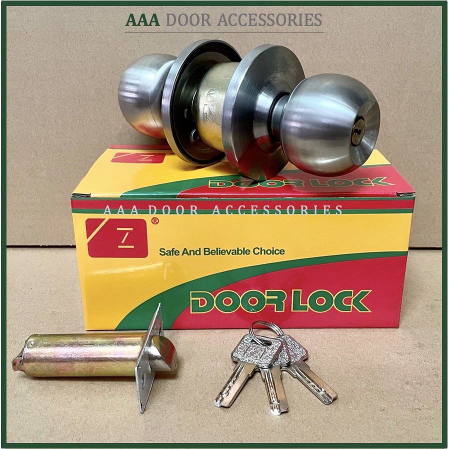 Ổ khóa tay nắm tròn zani inox chất lượng