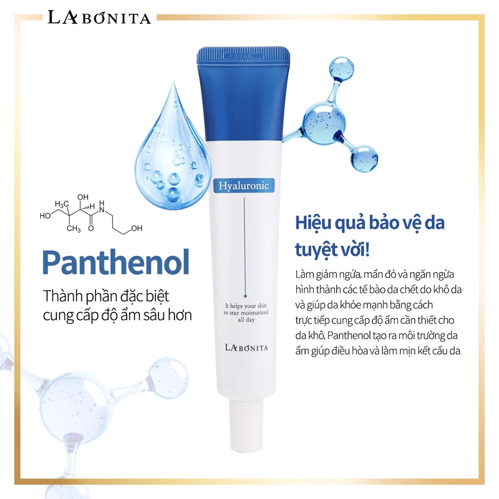 Combo 2 Sản Phẩm Dưỡng Ẩm Sáng Da & Tăng Độ Đàn Hồi La Bonita Hyaluronic Acid (Serum 50ml + Kem 50ml)