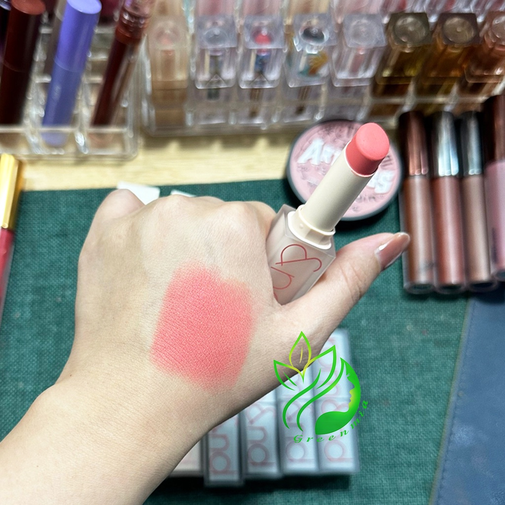 Son Thỏi Romand Zero 06 Awesome Hồng Cam Nude Son Romand Zero Matte Lipstick Lì Mịn