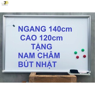 Bảng từ treo tường, Kích thước 120 x 140cm tặng kèm bút, nam châm, lau bảng