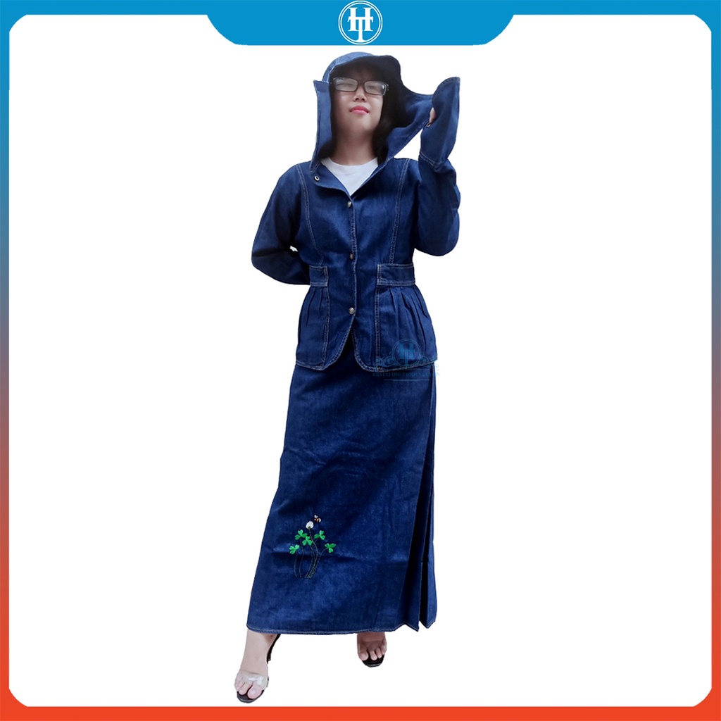 Bộ chống nắng jean cao cấp vải cotton dày dặn và mềm mại SJHT02 H&amp;T FASHION