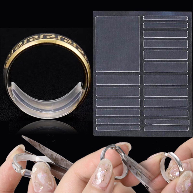 Bộ Đệm Nhẫn Trong Suốt Gồm 19 Miếng, Giúp Đeo Nhẫn Bị Rộng Dễ Dàng