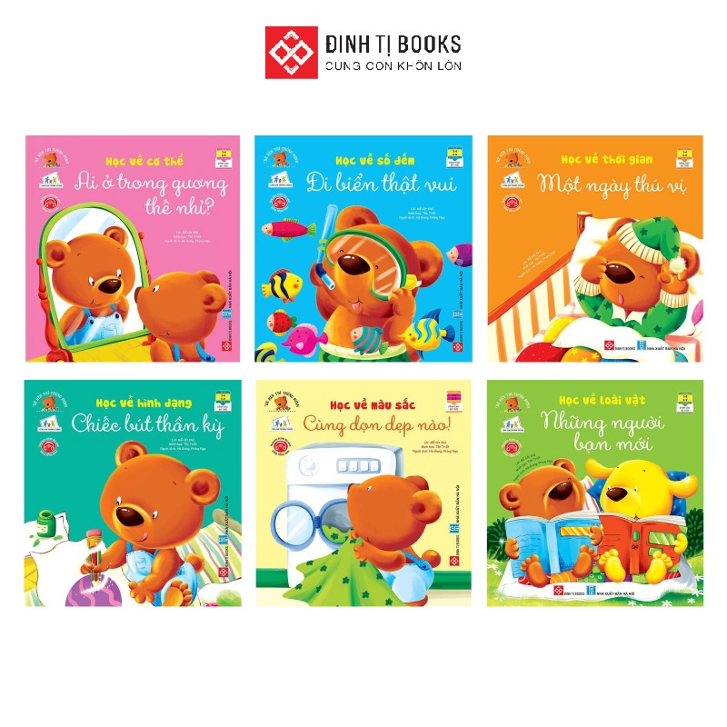 Sách -  Bé rèn trí thông minh - Combo 6 tập - Truyện tranh giáo dục trẻ 3 - 9 tuổi - Đinh Tị Books