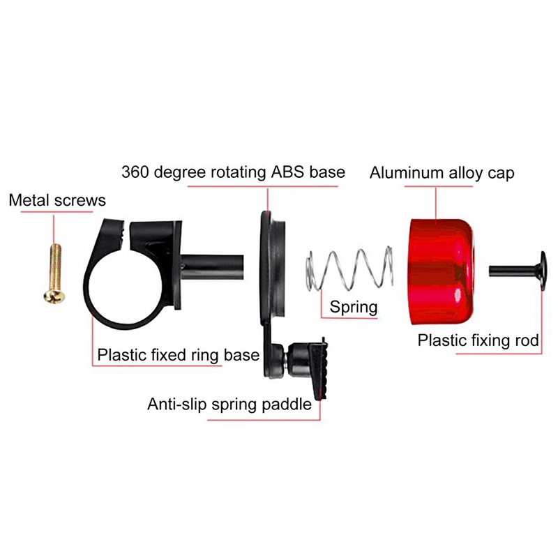 Còi chuông xe đạp, Chuông gắn tay lái xe đạp,Chuông xe đạp kim loại kêu vang to gắn mọi loại xe-nhiều màu siêu bền.