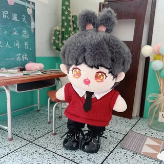 Outfit doll 20cm bộ gile đỏ thanh lịch