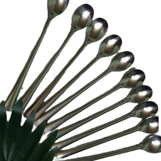 Set 5 Muỗng cơm tròn, 5 muỗng Cà phê cán dài Inox loại đặt biệt