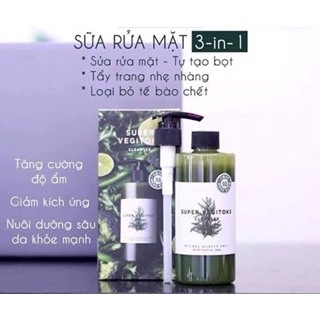 Sữa Rửa Mặt Thải Độc Rau Củ Super Vegitoks Cleanser
