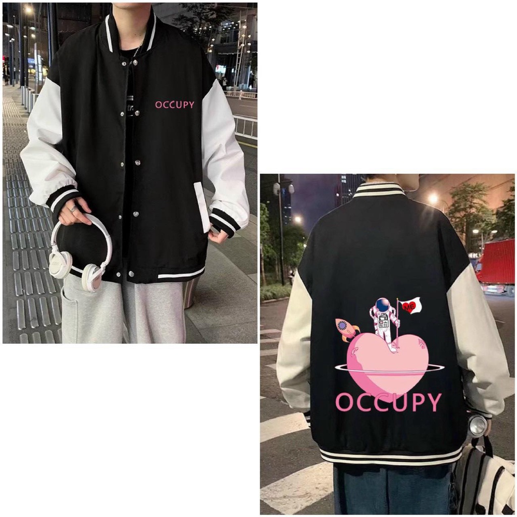 Áo khoác bóng chày nam nữ form rộng, áo bomber 2 lớp chất dù dày dặn Lyihome hàng loại 1