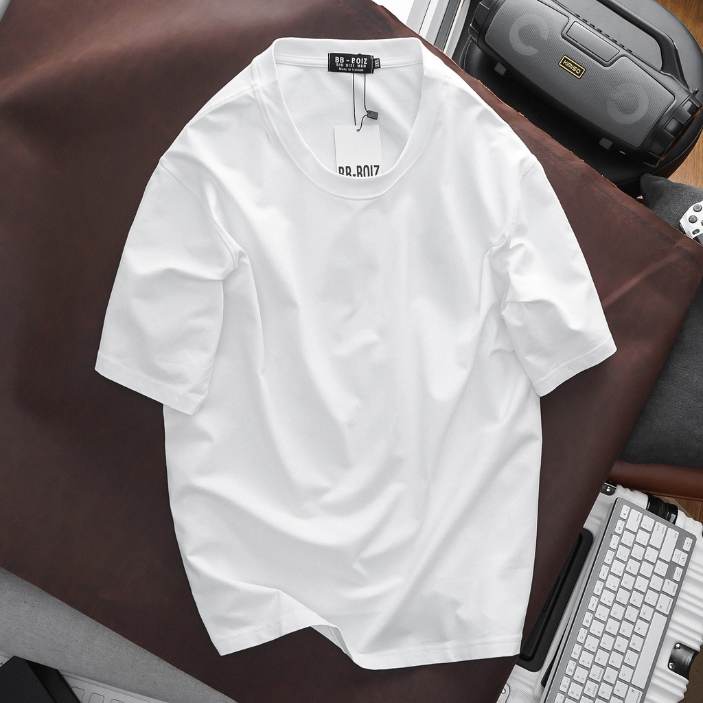 BIGSIZE - Áo thun nam bigsize tay ngắn cổ tròn chất cotton 4 chiều xịn mịn form bigsize 70 - 135kg - Trơn đủ màu