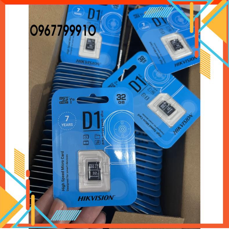 Thẻ nhớ camera 64g hikvision  chính hãng bh 7 năm, mẫu mới