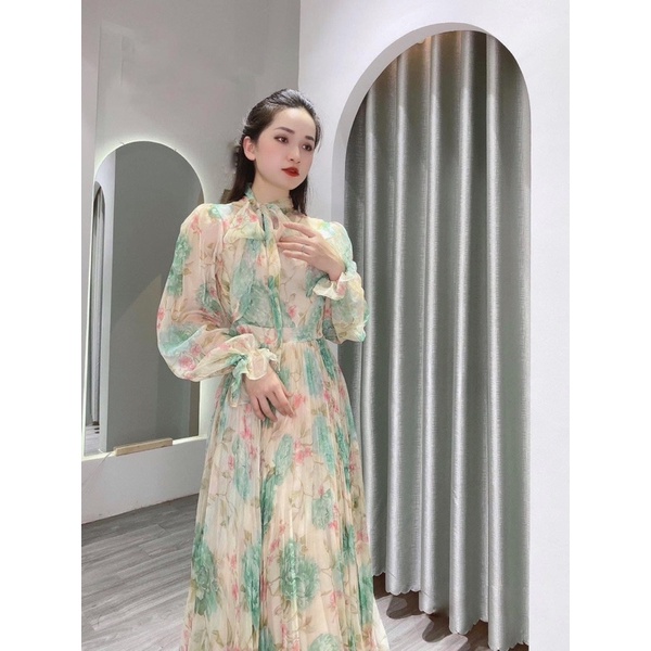 Váy voan tơ chân dập ly siêu xinh