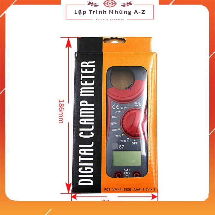 [Lập Trình Nhúng A-Z] Đồng Hồ Ampe Kìm MT87 (Có Sẵn Pin)