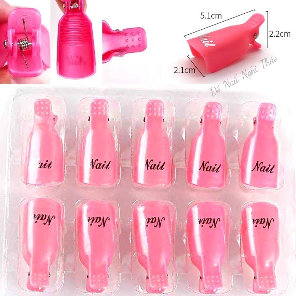 Kẹp ủ phá gel móng tay set 10 chiếc JELIVA