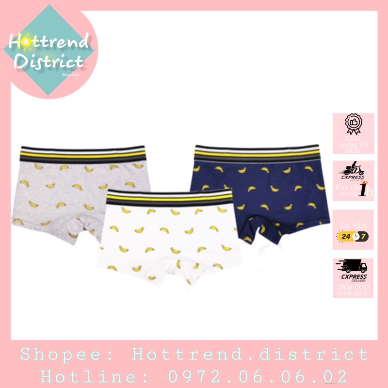 Quần boxer nữ/ tomboy hoạ tiết chuối, quần sịp, quần lót đùi